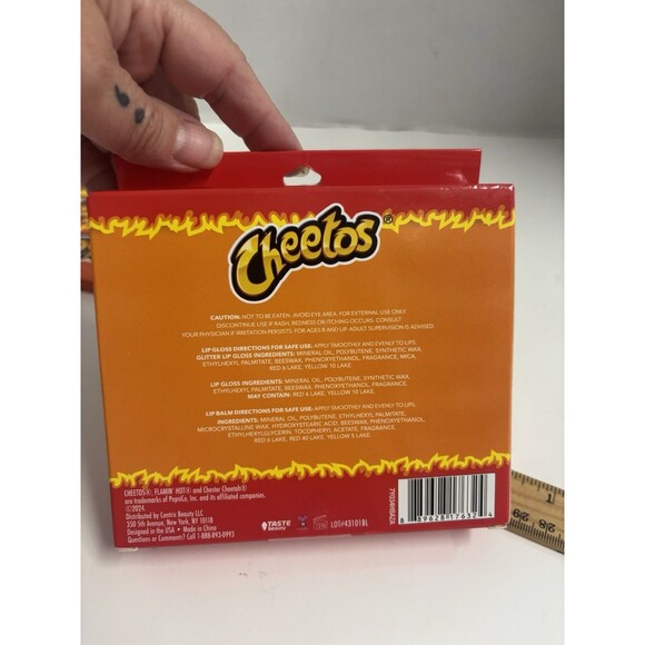 NEW Flamin' HOT Cheetos Eyeshadow Set Palette 12 Shade LIMITED EDITION Lip Gloss - Picture 7 of 7